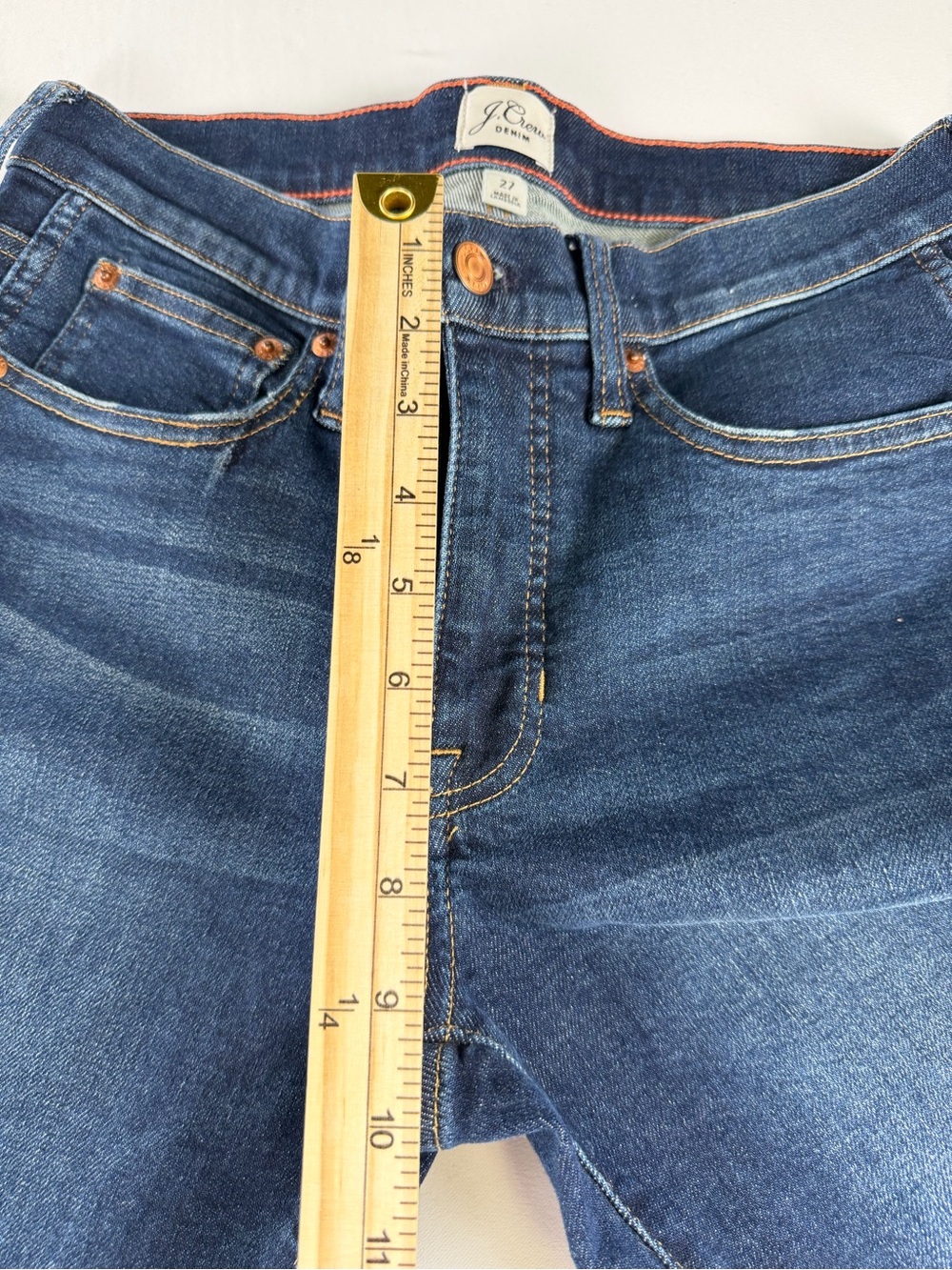 J. Crew Denim - Vintage Straight size 27 Jeans in Medium Blue Wash NWOT - Picture 15 of 15